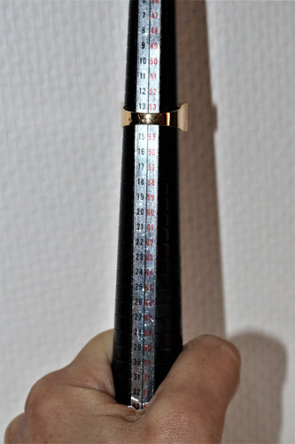 Bague 54 Bague TANK aigue-marine 58 Facettes 542