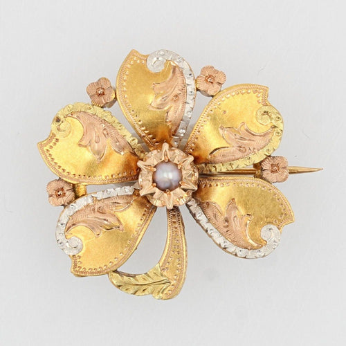 Boucles d'oreilles Parure ancienne Broche Boucles d'oreilles 58 Facettes 21-108