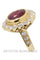 Bague 50 Bague rubis entourage diamants 58 Facettes 5471