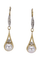 Boucles d'oreilles Dormeuses perles Art Deco 58 Facettes 080101