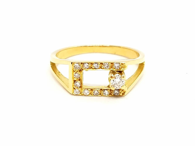 Bague 53 Bague Or jaune Diamant 58 Facettes 718102CN