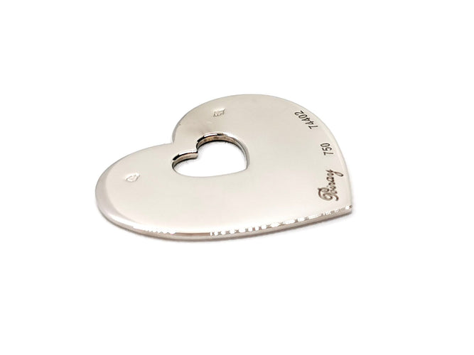 Pendentif Poiray Pendentif Coeur Coeur Or blanc 58 Facettes 1126574CN