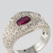 Bague 51 Bague Rubis et pavage de Diamants 58 Facettes 00-269-2849188-51