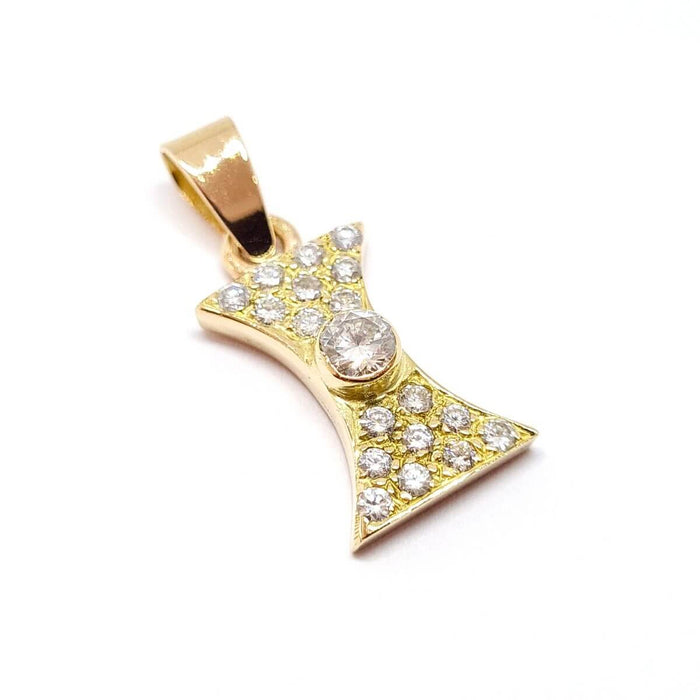 Pendentif Pendentif ancien en or jaune, diamants 58 Facettes