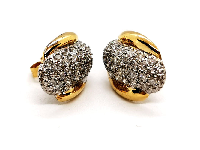 Boucles d'oreilles Boucles d'oreilles Or jaune Diamant 58 Facettes 1132935CD