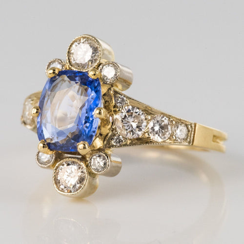 Bague 54 Bague saphir et diamants 58 Facettes CK1084-52