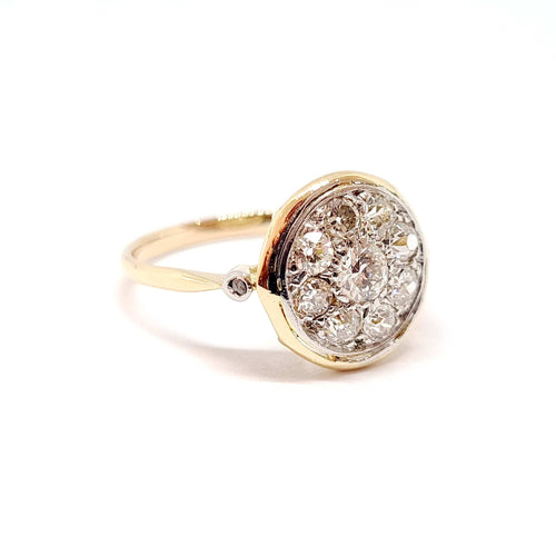 Bague Bague ancienne or jaune diamants 58 Facettes