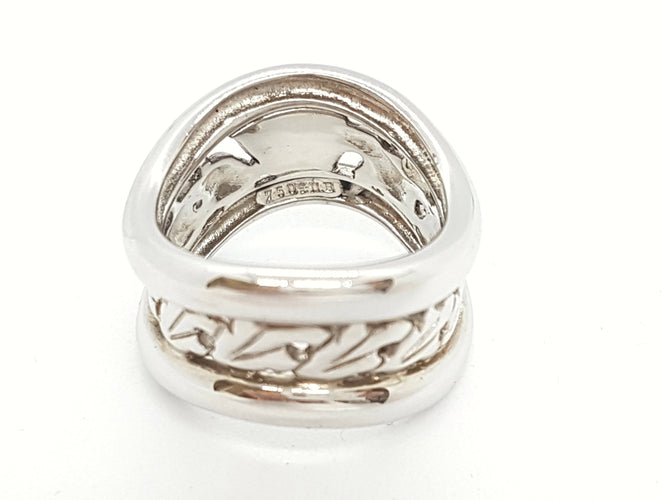 Bague 54 Van der Bauwede Bague Or blanc 58 Facettes 00009GD