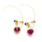 Boucles d'oreilles Boucles d'oreilles anciennes or jaune améthystes 58 Facettes