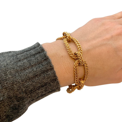 Bracelet Bracelet Vintage en or jaune. 58 Facettes 30083