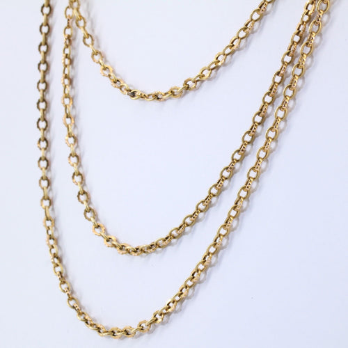 Collier Sautoir ancien en or 58 Facettes 20-536