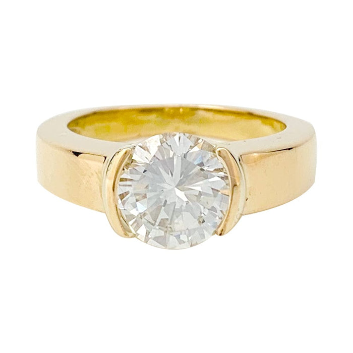 Bague 53.5 Bague en or jaune, diamants 2,09 cts G/VVS1. 58 Facettes 29578