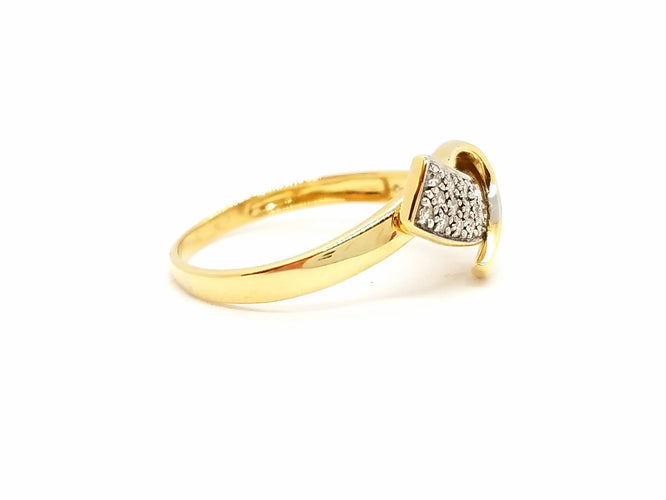 Bague 55 Bague Or jaune Diamant 58 Facettes 750302CN