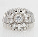 Bague 62 Bague dôme diamants baguettes 58 Facettes 20-589-59