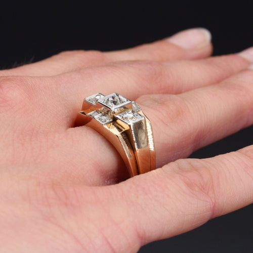 Bague 56 Bague tank diamants pont 58 Facettes 20-322-52