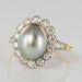 Bague 55 Bague perle grise et diamants 58 Facettes G24-7401734-55-1