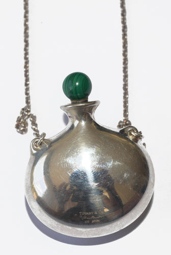 Collier Pendentif flacon en argent de la maison Tiffany collection Elsa Peretti 58 Facettes