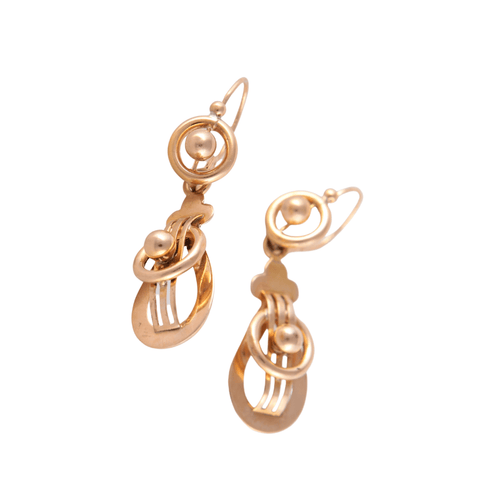 Boucles d'oreilles Paire de pendants d'oreilles époque Napoléon III 58 Facettes