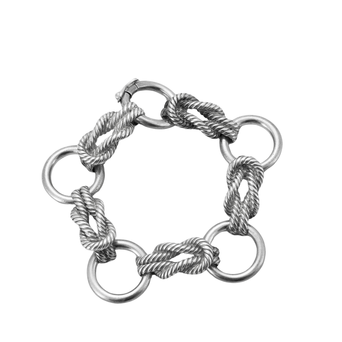 Bracelet HERMES - Bracelet "Audierne" Argent 58 Facettes