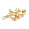 Broche Broche ancienne "bouquet de fleurs" or jaune 18 carats diamants 58 Facettes