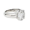 Bague 53 Bague solitaire diamant de 4,20 carats en or blanc. 58 Facettes 30277