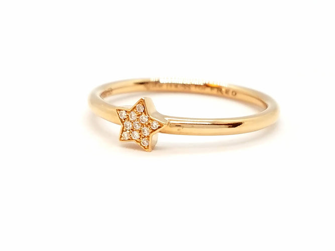 Bague 53 Fred Bague Kate Moss Or rose Diamant 58 Facettes 851010CN