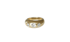 Bague Bague jonc or jaune et trois diamants 58 Facettes