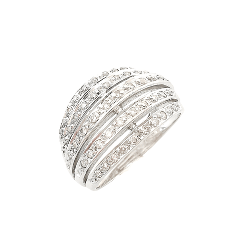 Bague Bague Jonc bombé Diamants 0,50ct 58 Facettes AA 1558