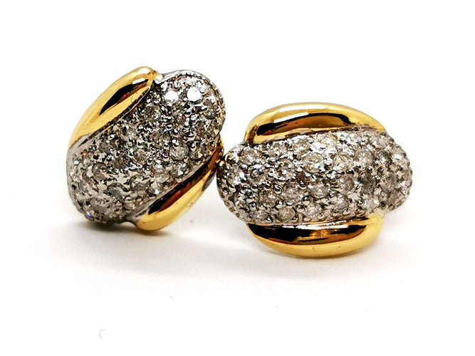 Boucles d'oreilles Boucles d'oreilles Or jaune Diamant 58 Facettes 1132935CD