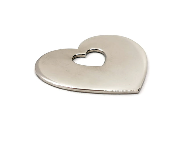 Pendentif Poiray Pendentif Coeur Coeur Or blanc 58 Facettes 1126574CN
