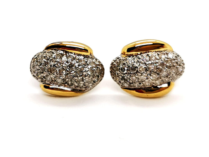 Boucles d'oreilles Boucles d'oreilles Or jaune Diamant 58 Facettes 1132935CD