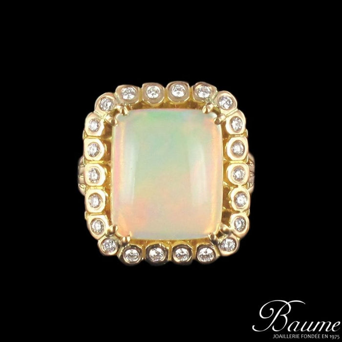 Bague 50 Bague opale et diamants vintage 58 Facettes 14-202-8319431-50