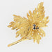 Broche Broche en or feuille saphirs 58 Facettes 21-227