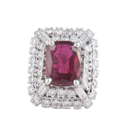 Bague 49 Bague Rubis birman et Diamants 58 Facettes 1