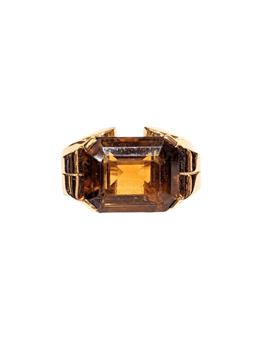 Bague Bague tank citrine 58 Facettes