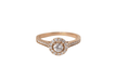 Bague 52 Bague Solitaire En Or Rose Et Diamants 58 Facettes 31748