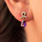 Boucles d'oreilles Boucles d'oreilles améthystes 58 Facettes AP15BO