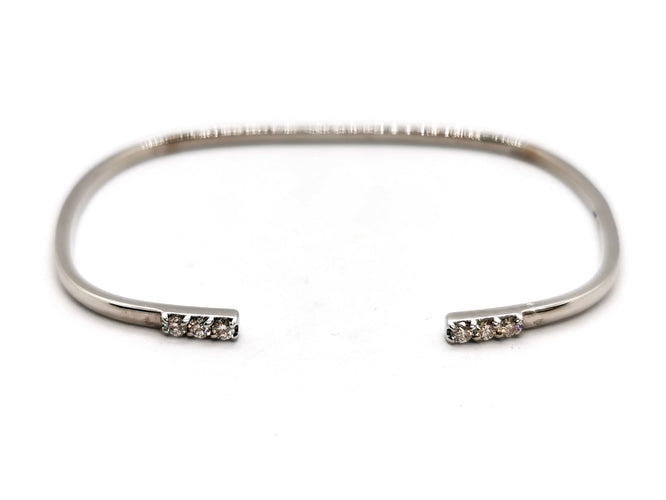 Bracelet Bracelet Jonc Or blanc Diamant 58 Facettes 1126566CN