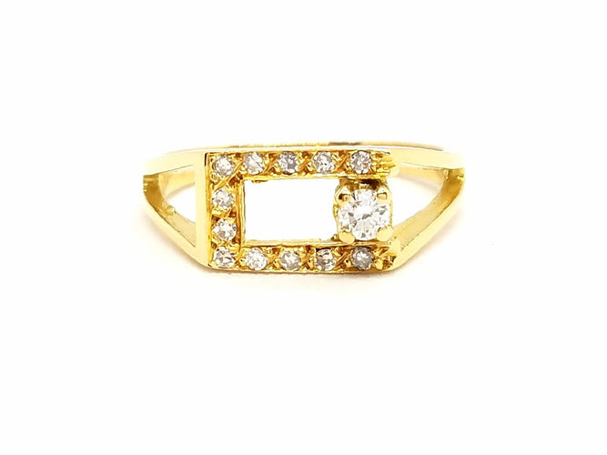 Bague 53 Bague Or jaune Diamant 58 Facettes 718102CN