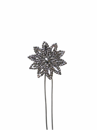 Accessoire Peigne ancien Fleur en pointes d'acier 58 Facettes