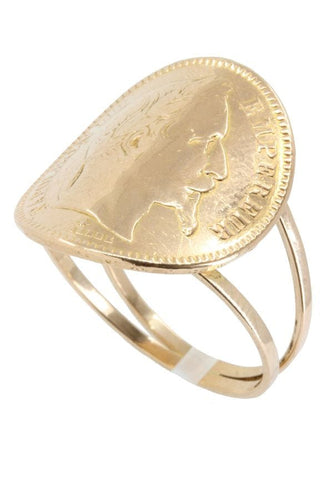 Bague Bague Napoléon III tuilée 58 Facettes 037901