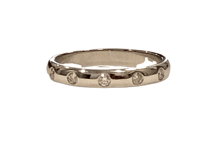 Bague 60 Bague alliance en Or blanc & diamants 58 Facettes