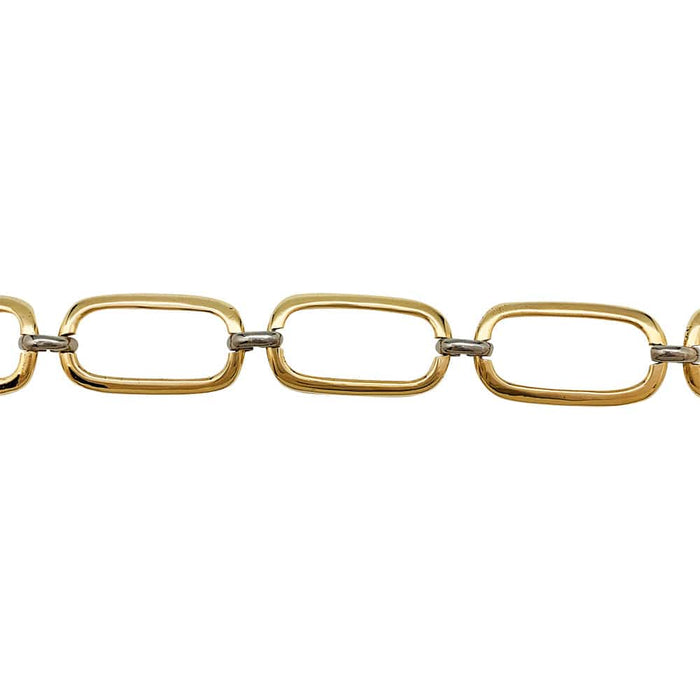 Bracelet Bracelet souple en deux tons d'or. 58 Facettes 30263