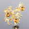 Broche Broche rétro grenats oranges 58 Facettes 20-076