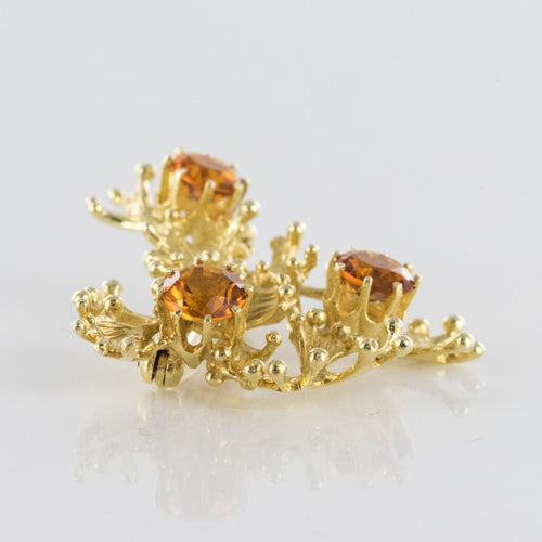 Broche Broche rétro grenats oranges 58 Facettes 20-076