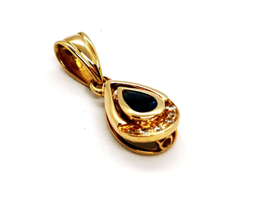 Pendentif Pendentif Or jaune Saphir 58 Facettes 1125991CD