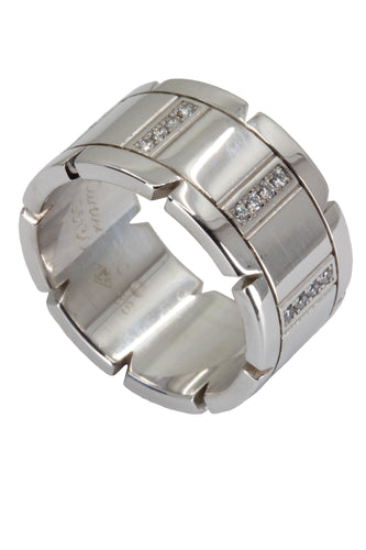 Bague 56 Bague "Tank Française" signée Cartier 58 Facettes