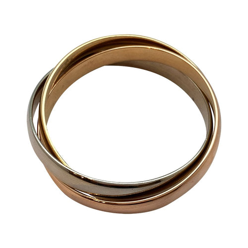 Bracelet Bracelet Cartier "Trinity" en or de trois tons. 58 Facettes 30299