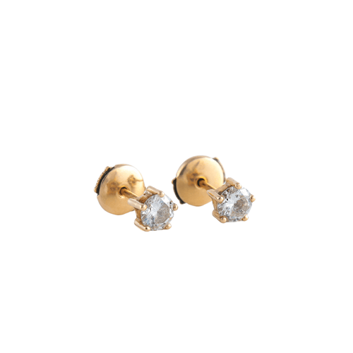 Boucles d'oreilles Puces d'oreilles Diamants 58 Facettes JE45