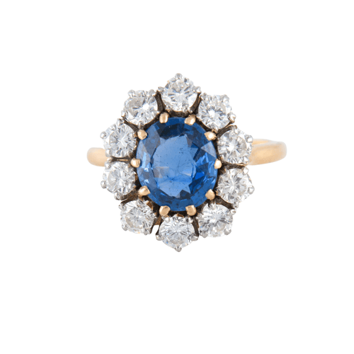Bague 51 Bague Pompadour Saphir Diamants 58 Facettes